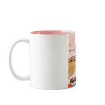 Belo poster de viagens de bicicleta de Amsterdã.