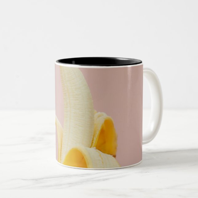 Caneca De Café Em Dois Tons Belos vegetais (Frente Esquerda)