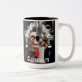 Caneca De Café Em Dois Tons Bem Caffeinado