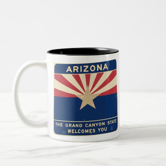 Caneca De Café Em Dois Tons Bem-vindo à Arizona (Esquerda)
