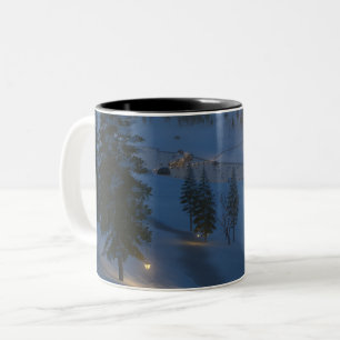 Caneca De Café Em Dois Tons Bem-vindo à Cwm Mug