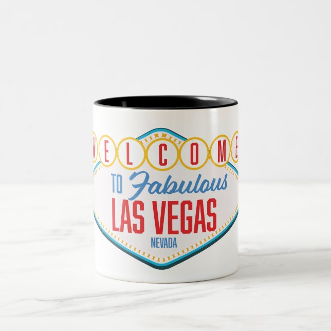 Caneca De Café Em Dois Tons Bem-vindo a Fabuloso las vegas (Centro)