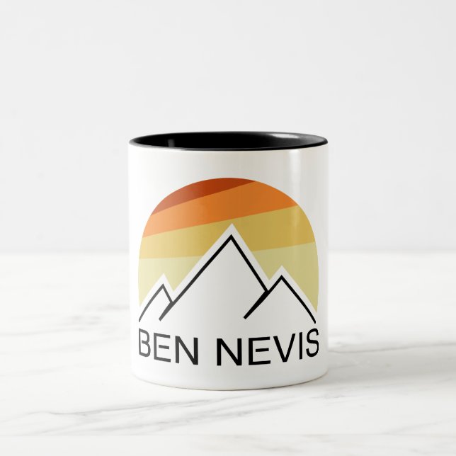 Caneca De Café Em Dois Tons Ben Nevis Retro (Centro)