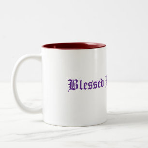 Caneca De Café Em Dois Tons Bênção seja Fruta gravidez grávida chá de bebê