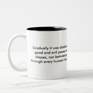 Caneca De Café Em Dois Tons Bens e o mal