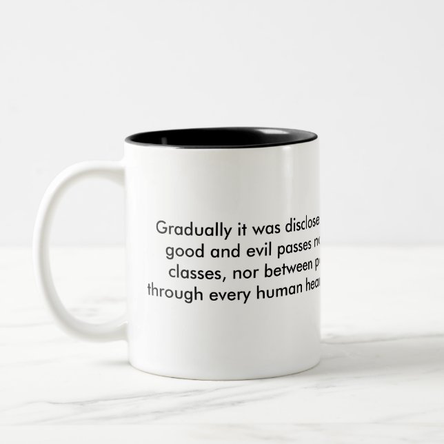 Caneca De Café Em Dois Tons Bens e o mal (Esquerda)