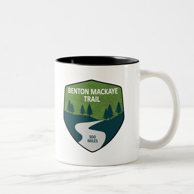 Caneca De Café Em Dois Tons Benton MacKaye Trail (Direita)