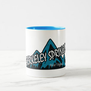 Caneca De Café Em Dois Tons Berkeley Springs Montanhas da Virgínia Ocidental