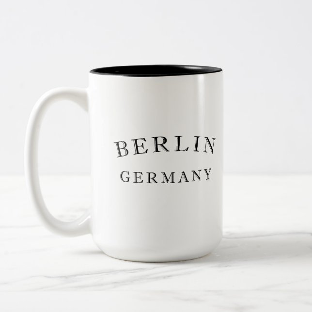 Caneca De Café Em Dois Tons Berlim Alemanha (Esquerda)