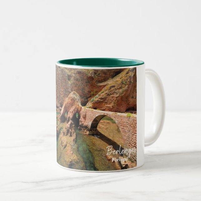 Caneca De Café Em Dois Tons Berlongas - Portugal Real (Frente Esquerda)