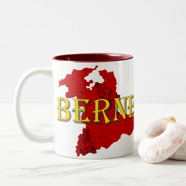 Caneca De Café Em Dois Tons Bern (Com Donut)