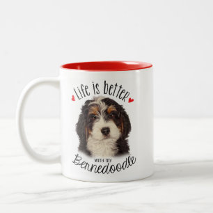 Caneca De Café Em Dois Tons Bernedoodle Mug