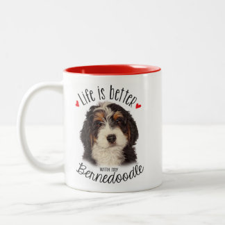 Caneca De Café Em Dois Tons Bernedoodle Mug