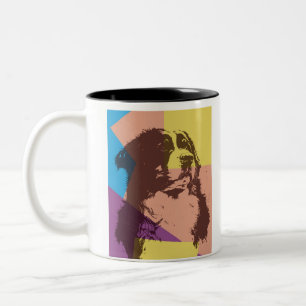 Caneca De Café Em Dois Tons Bernese Mountain Dog Wood