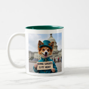 Caneca De Café Em Dois Tons Bernie Sanders É Meu Herói