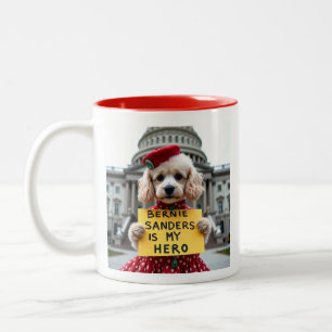 Caneca De Café Em Dois Tons Bernie Sanders É Meu Herói