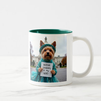 Caneca De Café Em Dois Tons Bernie Sanders É O MEU Cachorro Legal