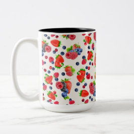 Caneca De Café Em Dois Tons Berries mistos coloridos