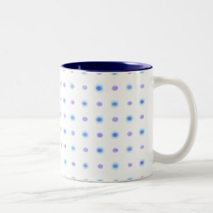 Caneca De Café Em Dois Tons Berry Hand Feade Polka Dance
