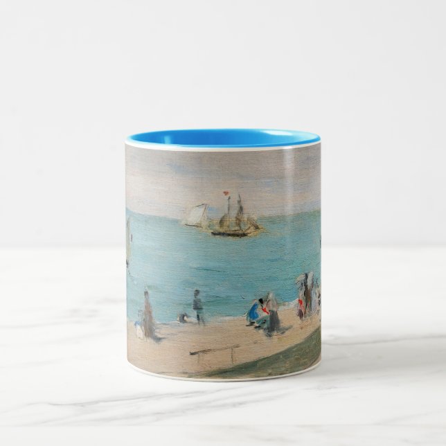 Caneca De Café Em Dois Tons Berthe Morisot - Na Praia, Les Petites-Dalles (Centro)