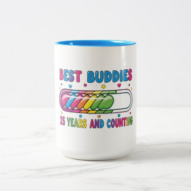 Caneca De Café Em Dois Tons Best Buddies 25 Years and Counting (Centro)