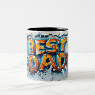 Caneca De Café Em Dois Tons Best dad