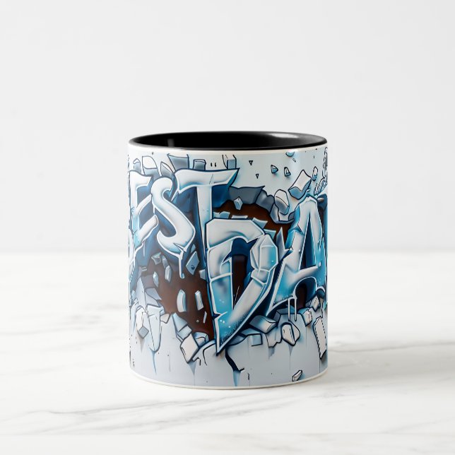 Caneca De Café Em Dois Tons Best dad (Centro)
