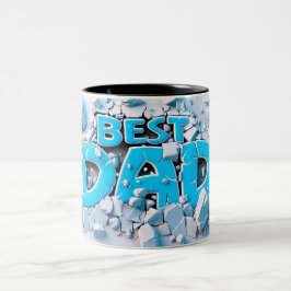 Caneca De Café Em Dois Tons Best dad