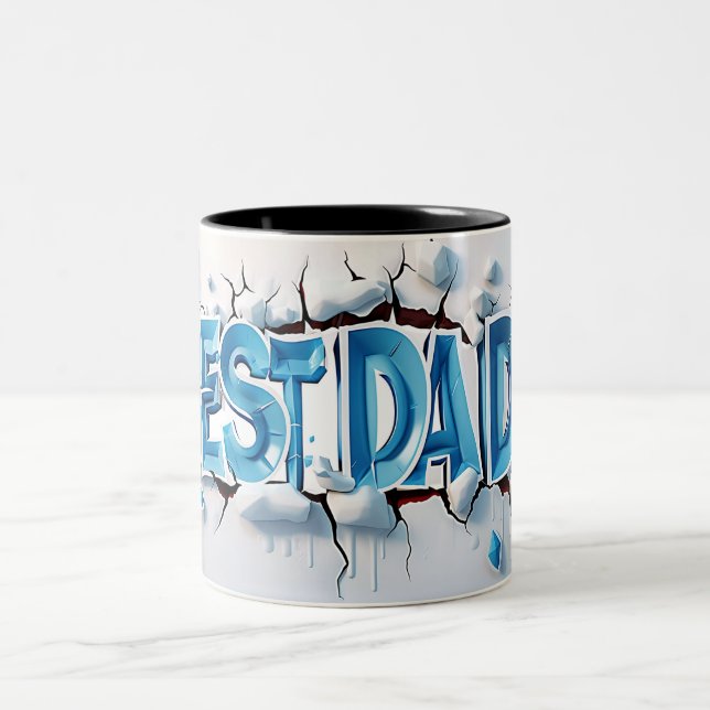 Caneca De Café Em Dois Tons Best dad (Centro)
