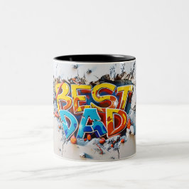 Caneca De Café Em Dois Tons Best dad