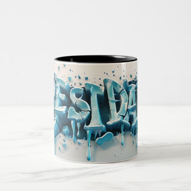 Caneca De Café Em Dois Tons Best dad (Centro)