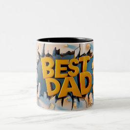 Caneca De Café Em Dois Tons Best dad