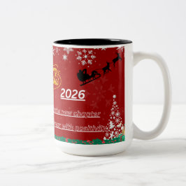 Caneca De Café Em Dois Tons Best Wishes New Year Cup