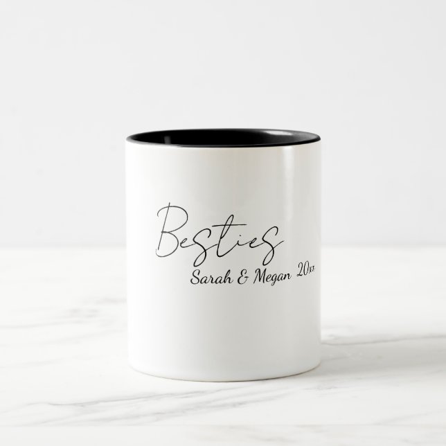 Caneca De Café Em Dois Tons Besties Mug (Centro)