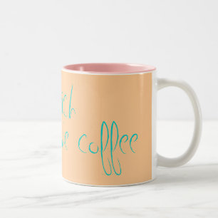 Caneca De Café Em Dois Tons Betch, obtem-me algum café