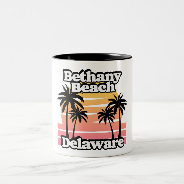 Caneca De Café Em Dois Tons Bethany Beach Delaware (Centro)