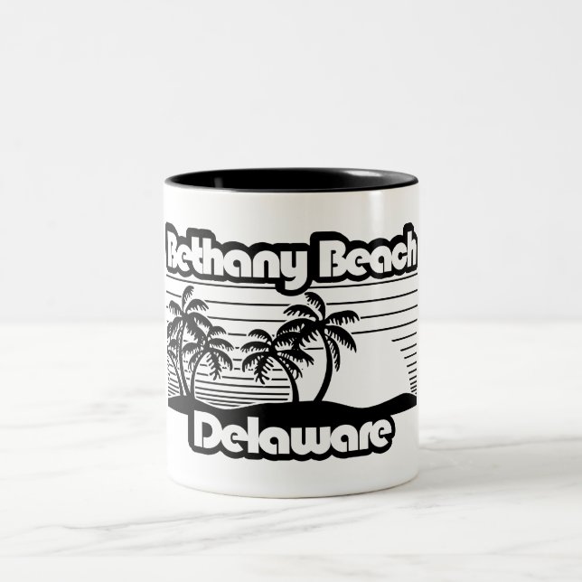 Caneca De Café Em Dois Tons Bethany Beach Delaware (Centro)