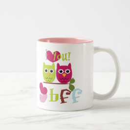 CANECA DE CAFÉ EM DOIS TONS BFF
