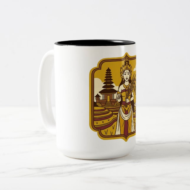 Caneca De Café Em Dois Tons Bhatari Sri (Frente Esquerda)