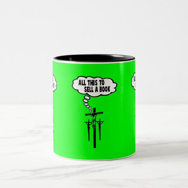 Caneca De Café Em Dois Tons Bíblia de Athiest (Centro)