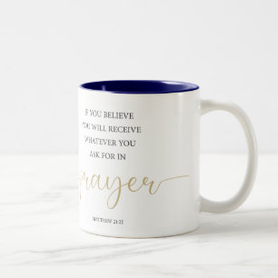 Caneca De Café Em Dois Tons Bíblia Scripting Coffee Mug