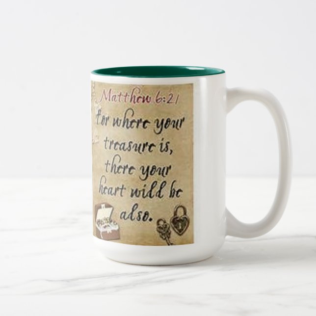 CANECA DE CAFÉ EM DOIS TONS BÍBLIA VERSES JUMBO STYLE MUGS (Direita)