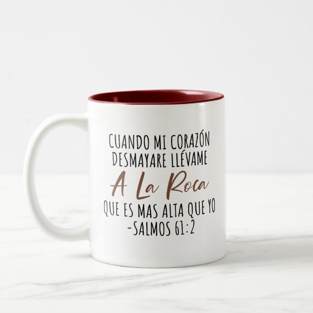 Caneca De Café Em Dois Tons Bíblia Verso Religioso Jesus Cristão Espiritual (Esquerda)