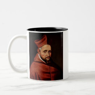 Caneca De Café Em Dois Tons Biblioteca Romana de São Roberto Belarmino Arte