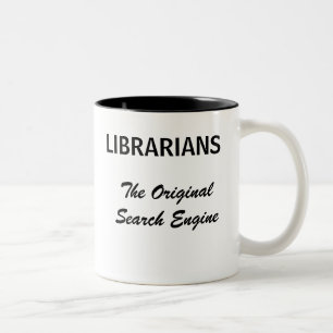 Caneca De Café Em Dois Tons Bibliotecários