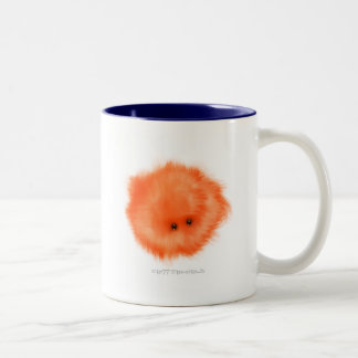 Caneca De Café Em Dois Tons Bicho alaranjado do Nibbler do assoalho