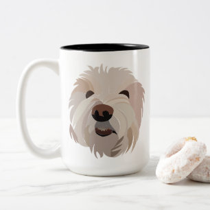 Caneca De Café Em Dois Tons Bichon Frise Dog Lover Bichon Frise
