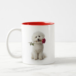 Caneca De Café Em Dois Tons Bichon Love