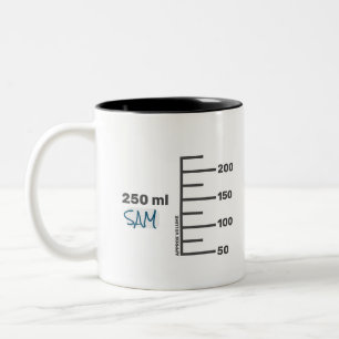 Caneca De Café Em Dois Tons Bicicleta Branca Personalizada do Laboratório de