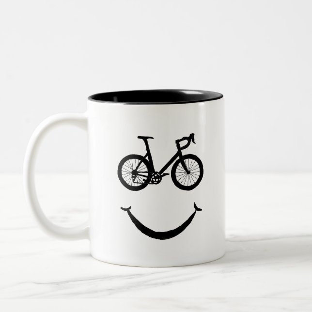 Caneca De Café Em Dois Tons Bicicleta de Bicicleta de Clipe de Bicicleta (Esquerda)
